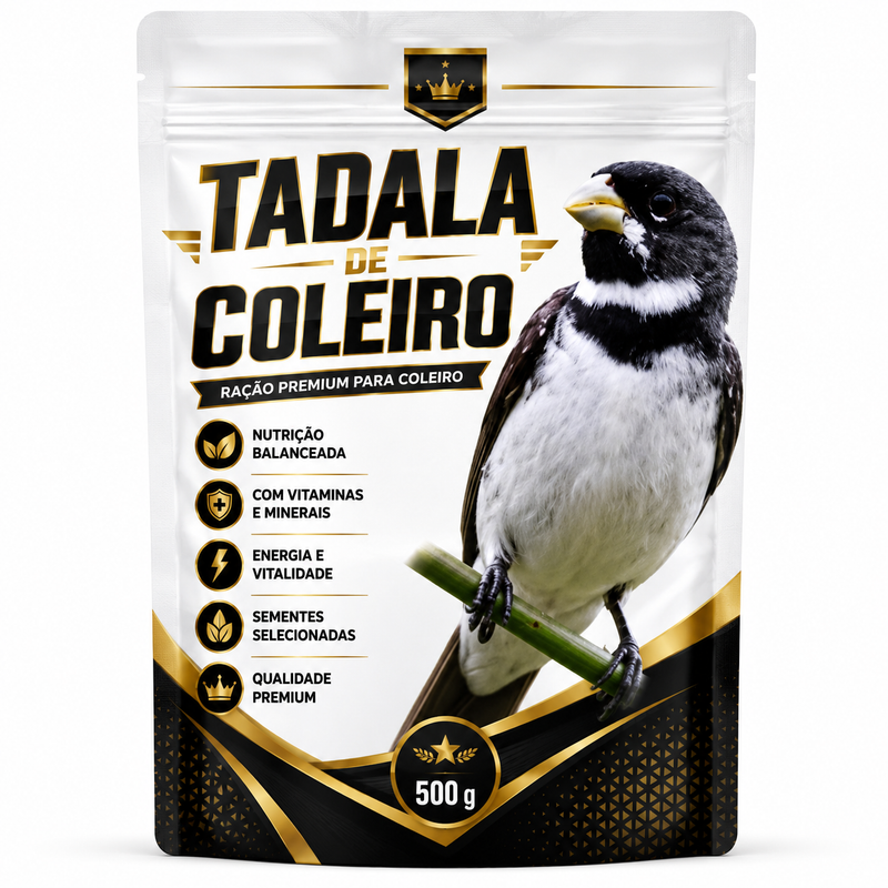Tadala de Coleiro - Ração premium