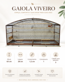 Gaiola Voadeira Curio 1.2 cm - Malha Larga