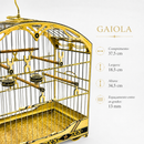 GAIOLA MADEIRARTE COLEIRO SUPER LUXO CLARA - MODELO 4