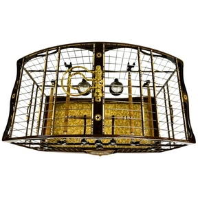 GAIOLA MADEIRARTE COLEIRO SUPER LUXO ESCURA - MODELO 1
