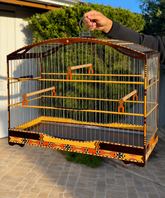 Gaiola Voadora Luxo Artesanal – Madeira Premium com Malha Larga
