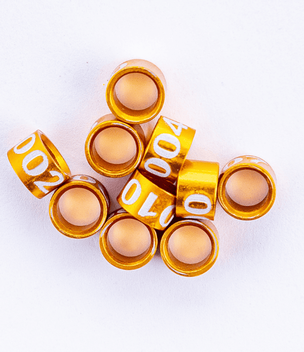 Anilhas Fechadas de Alumínio 3.2mm Numeradas - Pact c/ 20und | Anilhas Capri