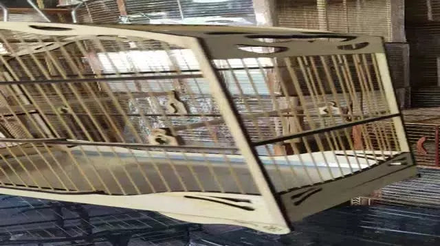 GAIOLAS SIMPLES COLEIRO MARFIM FOSCO FEITA A LASER