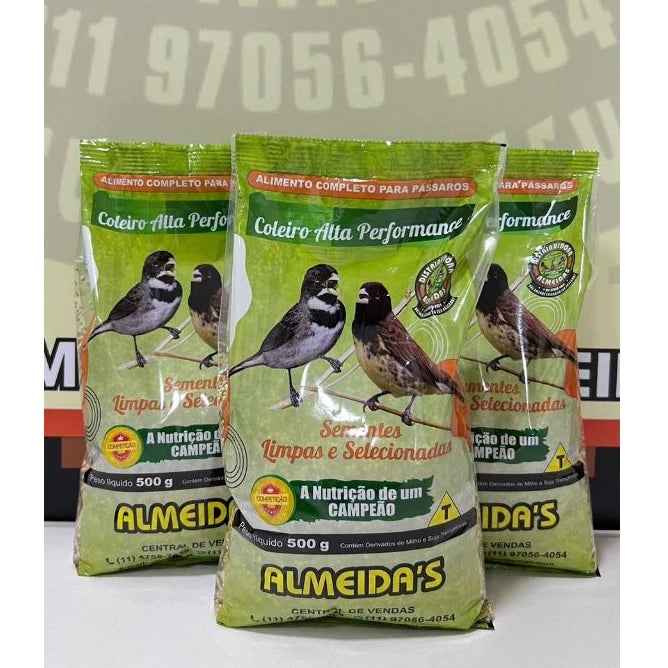 KIT 3 MISTURA COLEIRO ALTA PERFORMANCE - 500GR cada