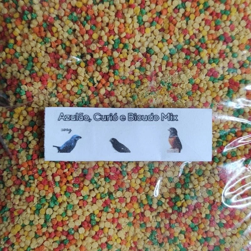 Curió, Azulão e Bicudo Alimento Completo para Pássaros (500g)