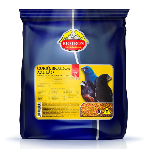 Curió, Bicudo E Azulão 500g  Ração Extrusada Biotron
