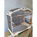 GAIOLA FEITA A LASER COLEIRO PAPA CAPIM MARFIM FOSCA VARETAS FIBRA PRETA
