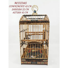 Gaiola De Trinca Ferro/Pixarro 4.5 Fundo Removível!