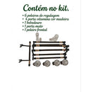 Kit Poleiro De Regulagem Coleiro Cortiça preta.