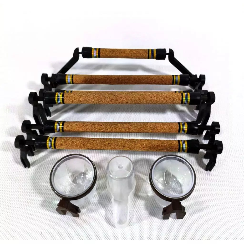 Kit Poleiros Regulagem Trinca Ferro Pixarro Cortica Natural Porta Vitamina Bebedouro Torneio.