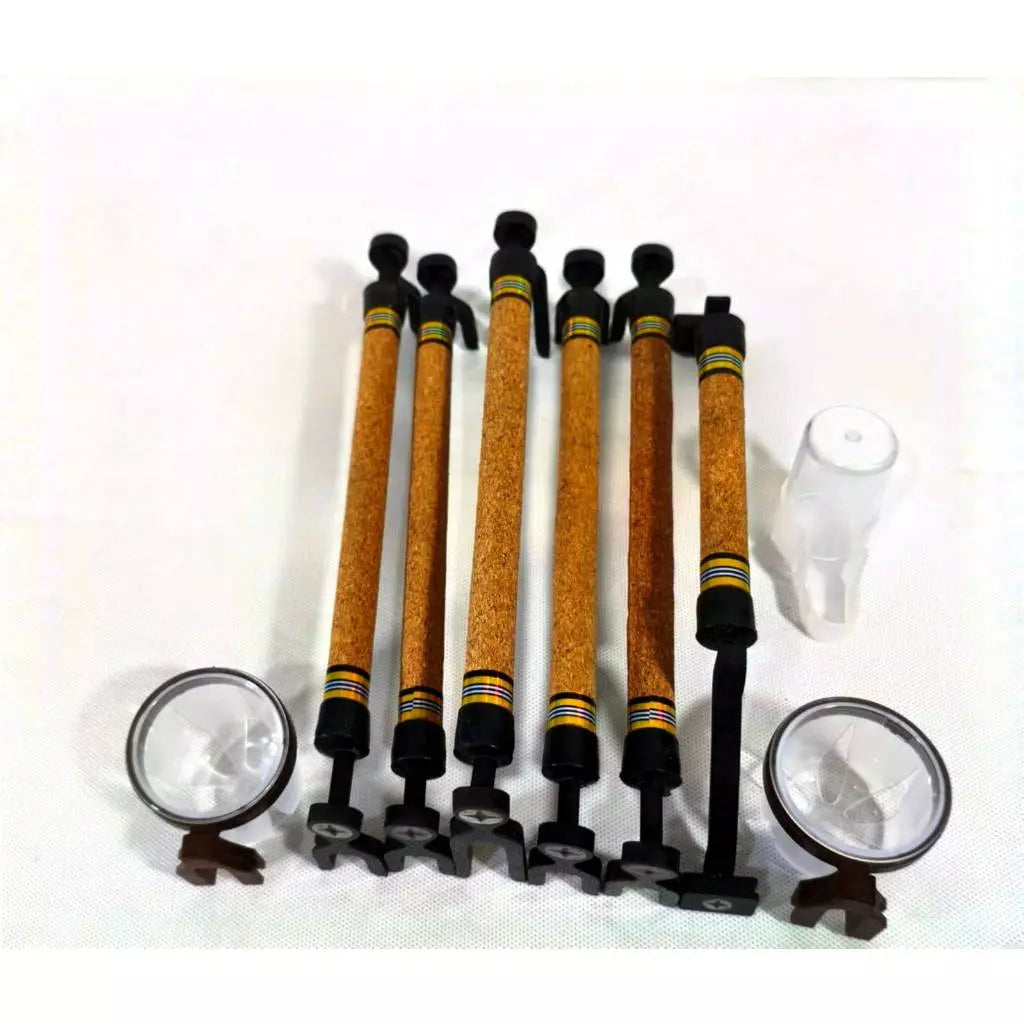 Kit Poleiros Regulagem Trinca Ferro Pixarro Cortica Natural Porta Vitamina Bebedouro Torneio.