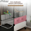 MIW Gaiola de pássaros grande para uso doméstico Gaiola Calopsita Mansa 8Pcs Acessórios